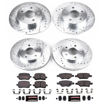 PowerStop Power Stop 04-08 Chevrolet Malibu Front & Rear Z23 Evolution Sport Brake Kit K1618