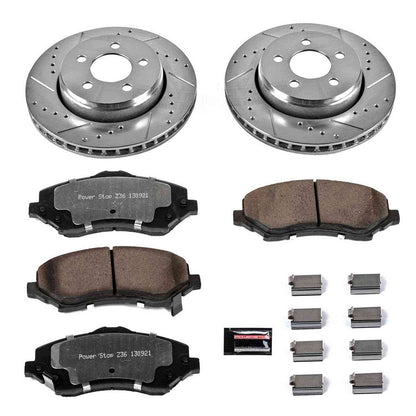 PowerStop Power Stop 07-11 Dodge Nitro Front Z36 Truck & Tow Brake Kit K1631-36