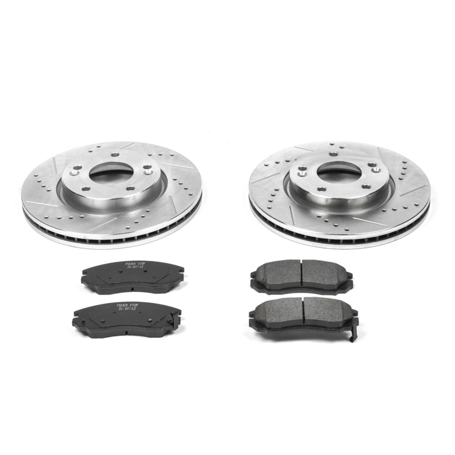 Power Stop 04-06 Hyundai Tiburon Front Z23 Evolution Sport Brake Kit K163