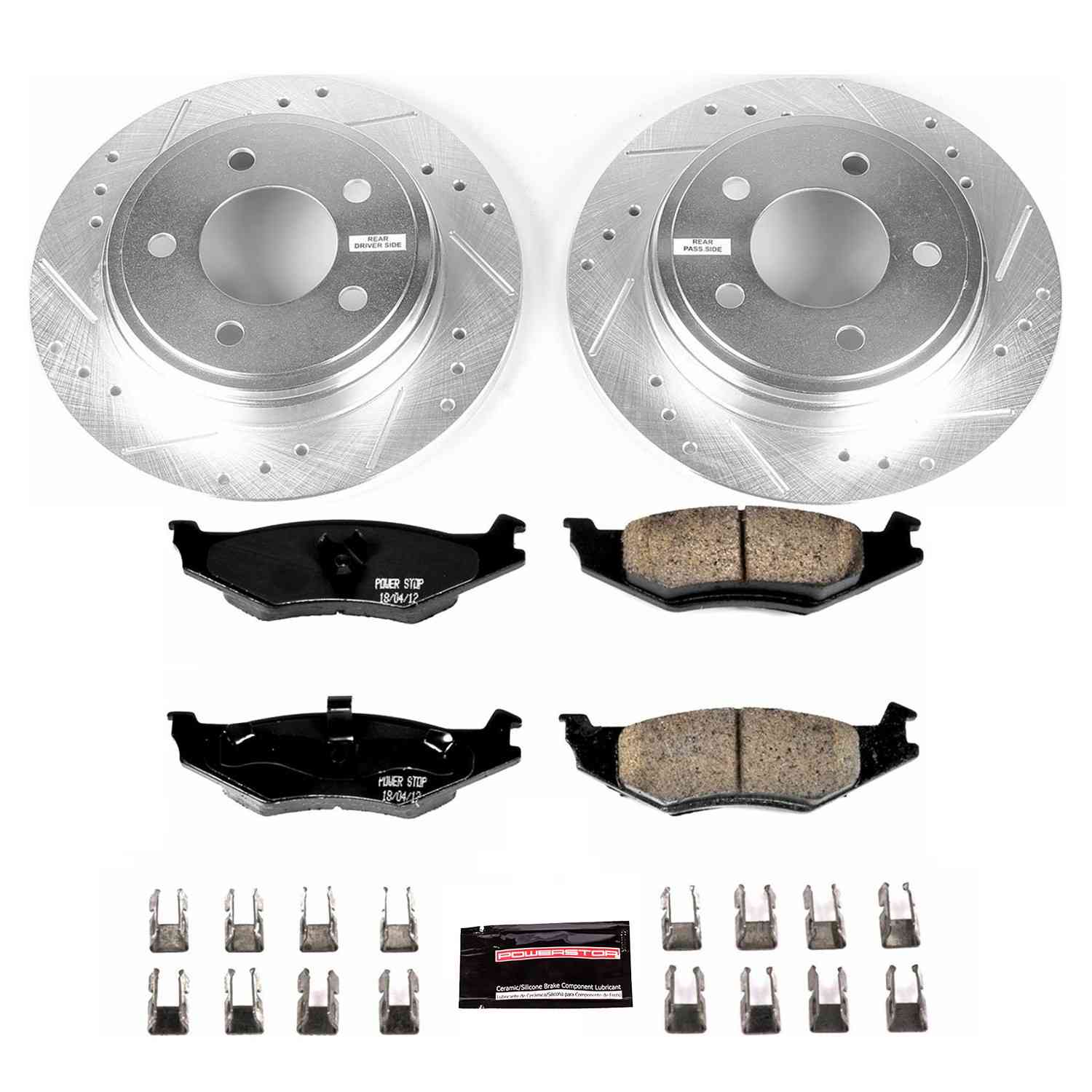 Power Stop 93-94 Chrysler Concorde Rear Z23 Evolution Sport Brake Kit K1667