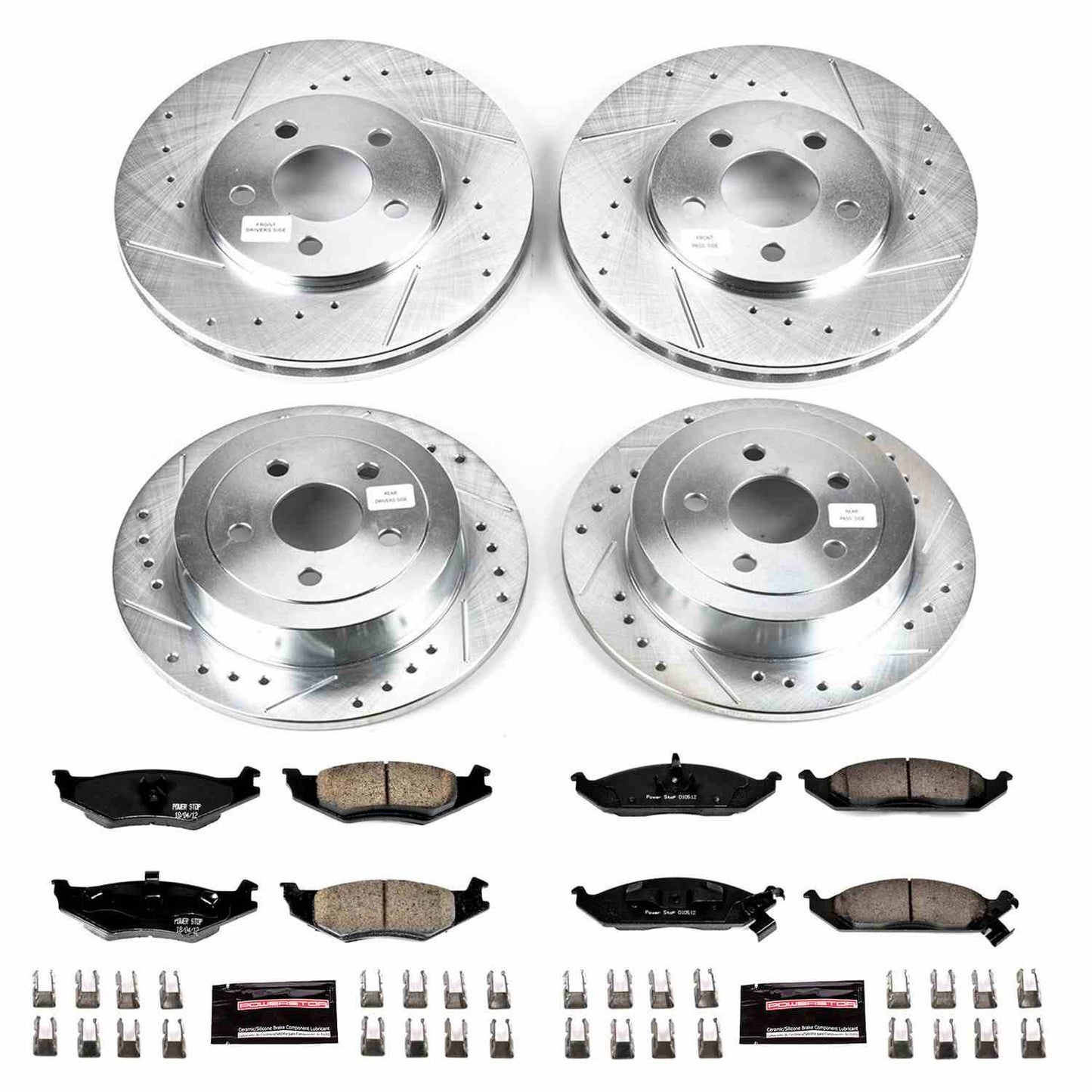 PowerStop Power Stop 96-00 Plymouth Breeze Front & Rear Z23 Evolution Sport Brake Kit K1677