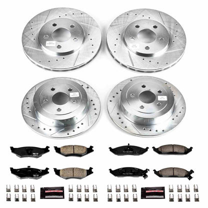 PowerStop Power Stop 96-00 Plymouth Breeze Front & Rear Z23 Evolution Sport Brake Kit K1677