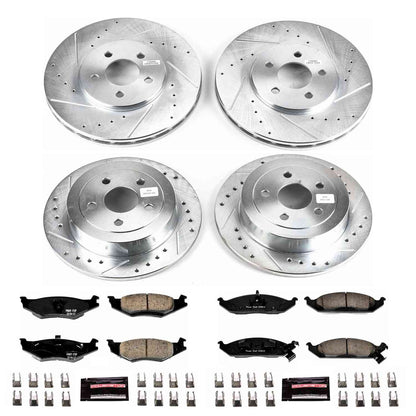 PowerStop Power Stop 96-00 Plymouth Breeze Front & Rear Z23 Evolution Sport Brake Kit K1680