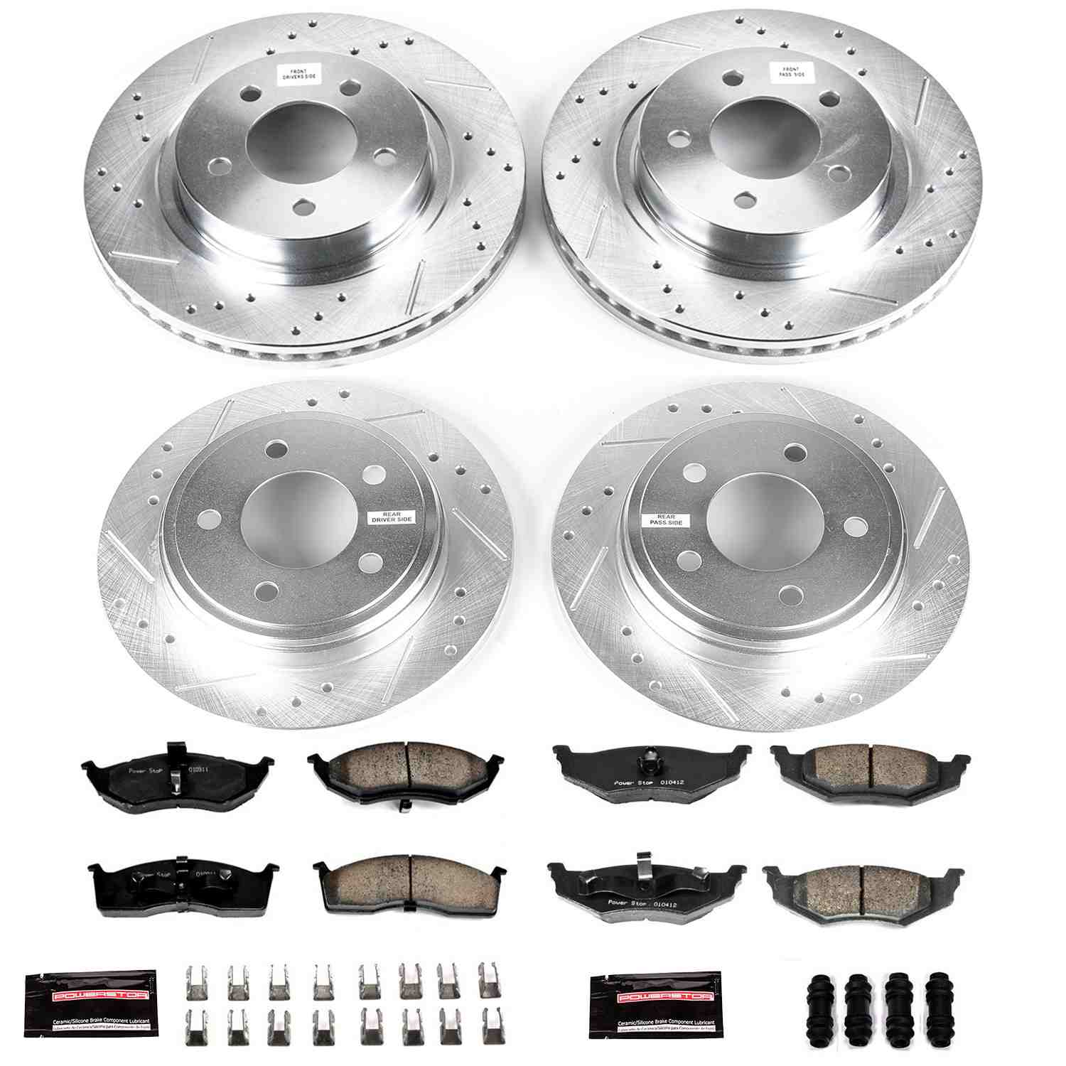 Power Stop 99-04 Chrysler 300M Front & Rear Z23 Evolution Sport Brake Kit K1693