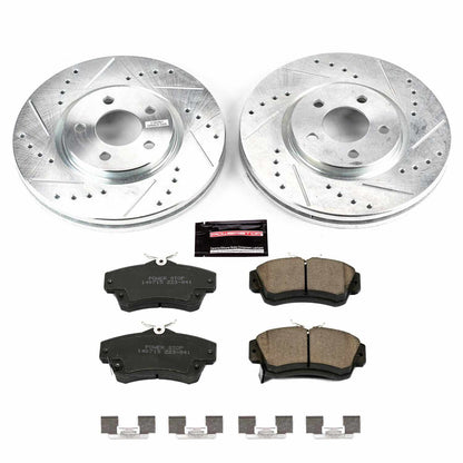 PowerStop Power Stop 03-09 Chrysler PT Cruiser Front Z23 Evolution Sport Brake Kit K1706