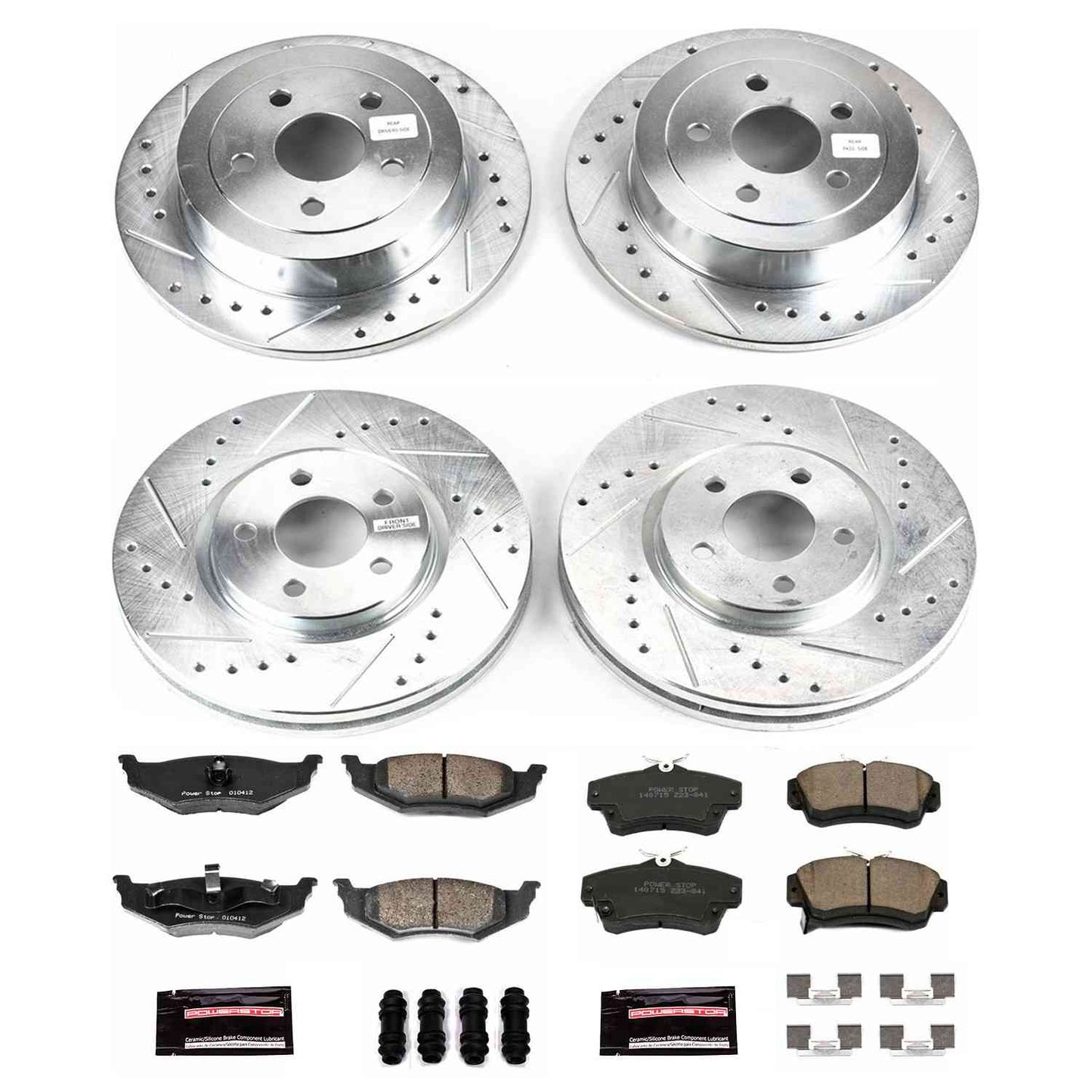 PowerStop Power Stop 04-05 Chrysler PT Cruiser Front & Rear Z23 Evolution Sport Brake Kit K1707