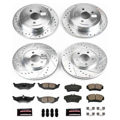 PowerStop Power Stop 04-05 Chrysler PT Cruiser Front & Rear Z23 Evolution Sport Brake Kit K1707