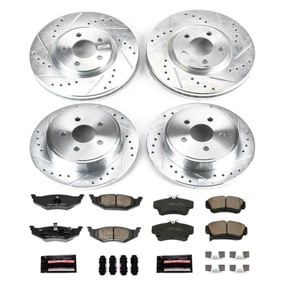 PowerStop Power Stop 03-09 Chrysler PT Cruiser Front & Rear Z23 Evolution Sport Brake Kit K1708