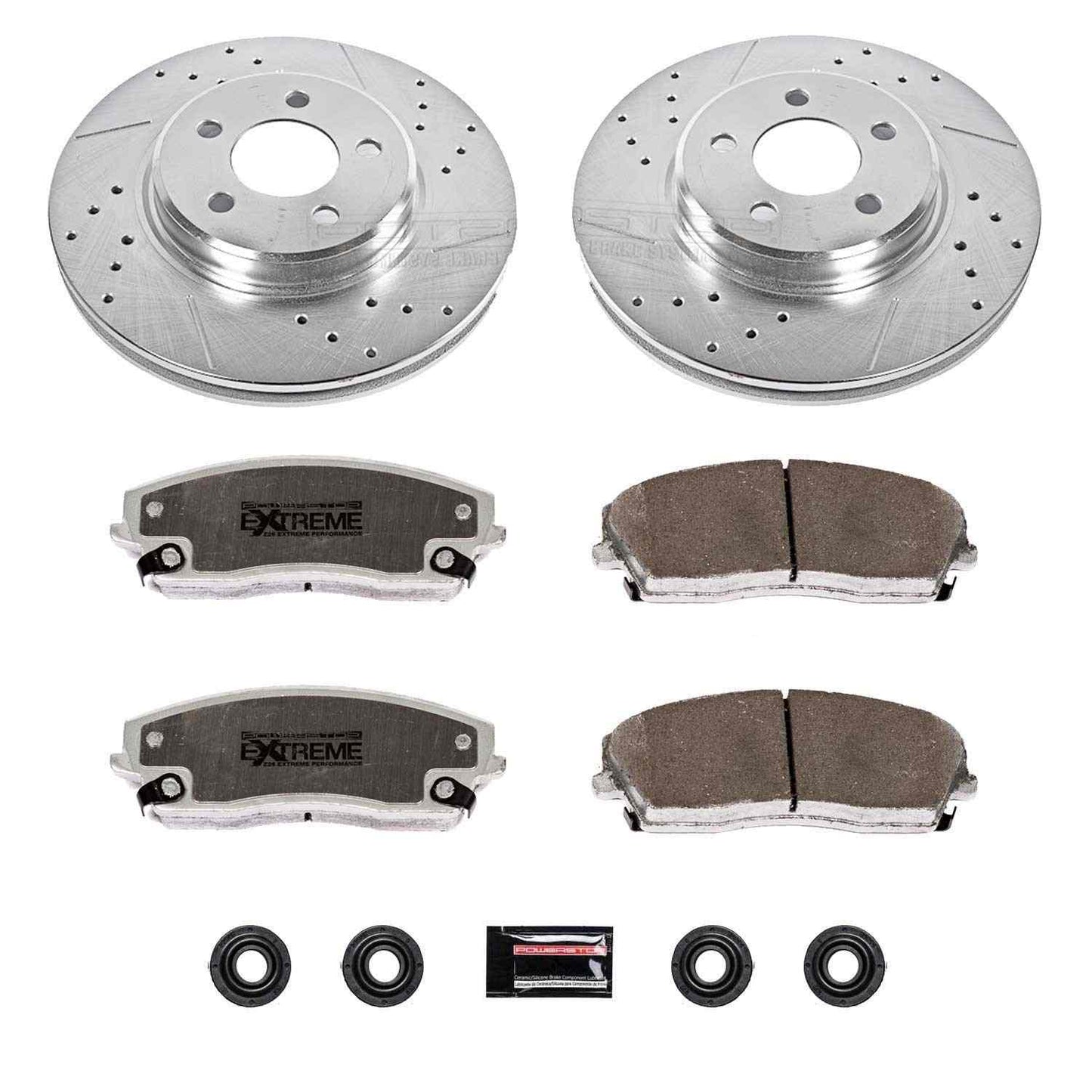 PowerStop Power Stop 05-19 Chrysler 300 Front Z26 Street Warrior Brake Kit K1714-26