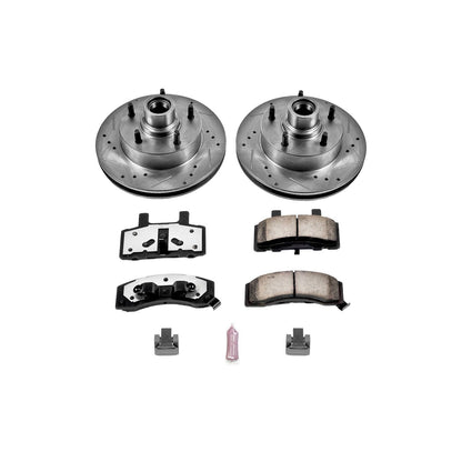 PowerStop Power Stop 87-93 Ford E-150 Front Z36 Truck & Tow Brake Kit K1766-36