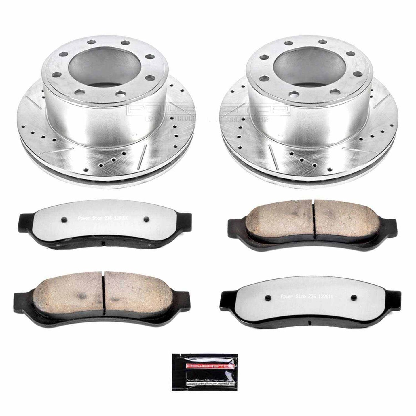 PowerStop Power Stop 07-10 Ford F-250 Super Duty Rear Z36 Truck & Tow Brake Kit K1798-36