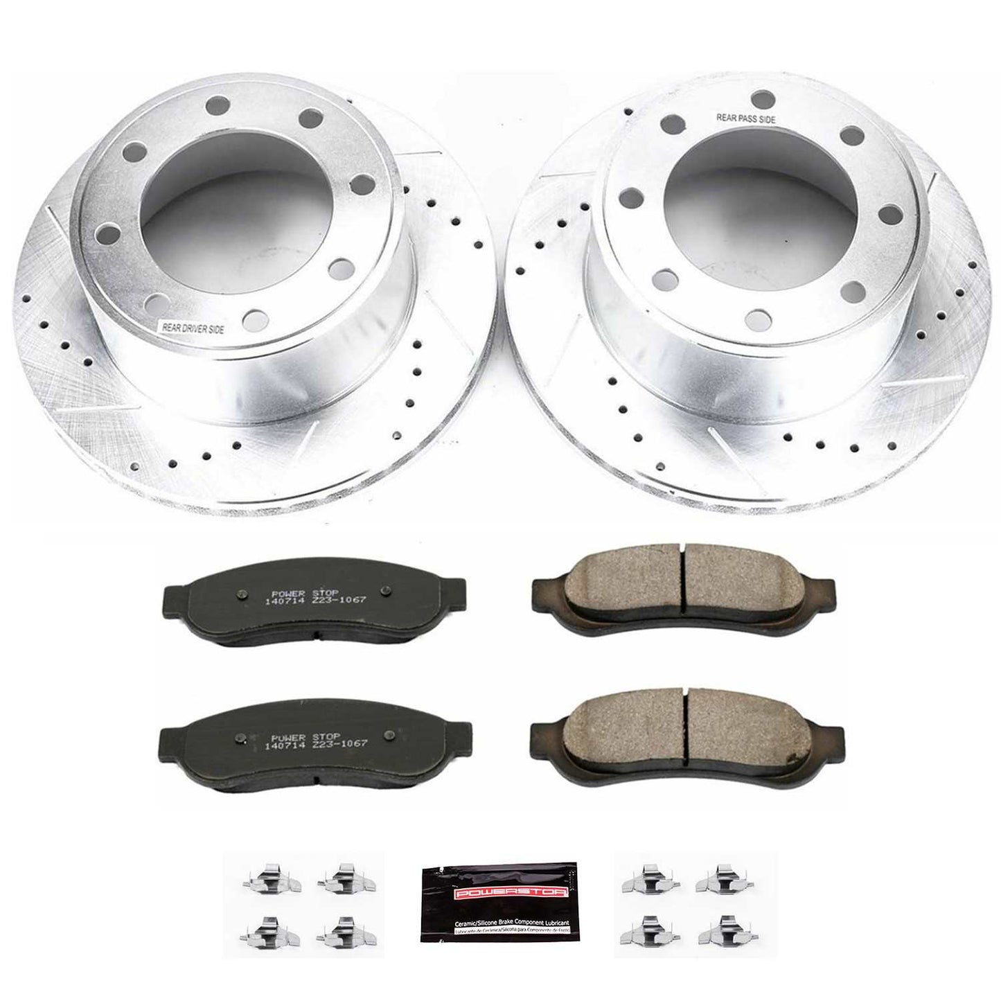 PowerStop Power Stop 07-10 Ford F-250 Super Duty Rear Z23 Evolution Sport Brake Kit K1798
