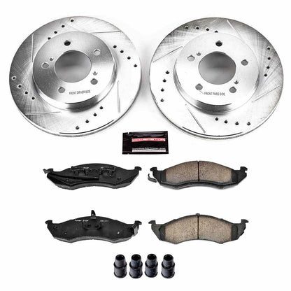 PowerStop Power Stop 93-02 Mercury Villager Front Z23 Evolution Sport Brake Kit K1823