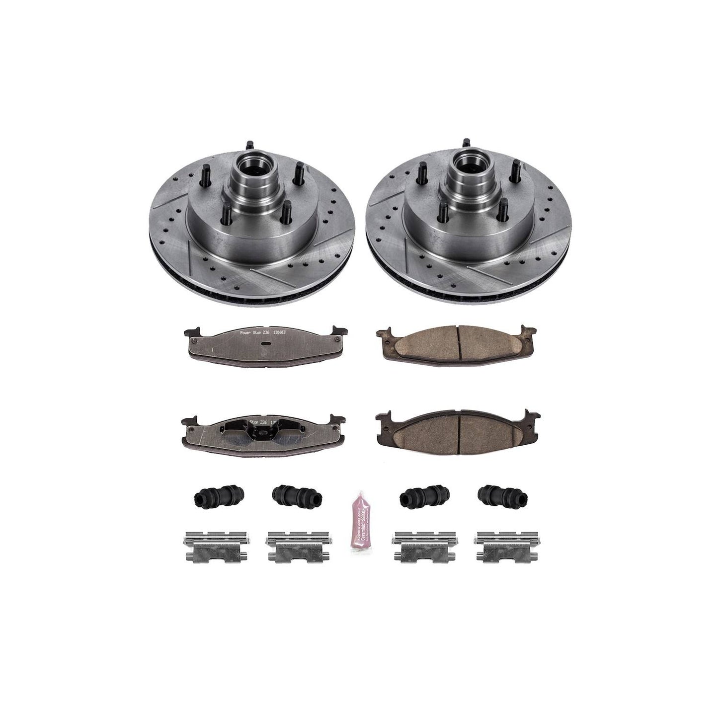 PowerStop Power Stop 94-01 Ford E-150 Front Z36 Truck & Tow Brake Kit K1831-36