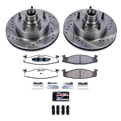 PowerStop Power Stop 94-01 Ford E-150 Front Z36 Truck & Tow Brake Kit K1831-36