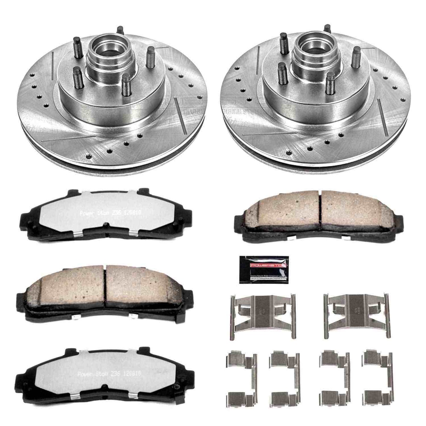 PowerStop Power Stop 95-01 Ford Explorer Front Z36 Truck & Tow Brake Kit K1854-36
