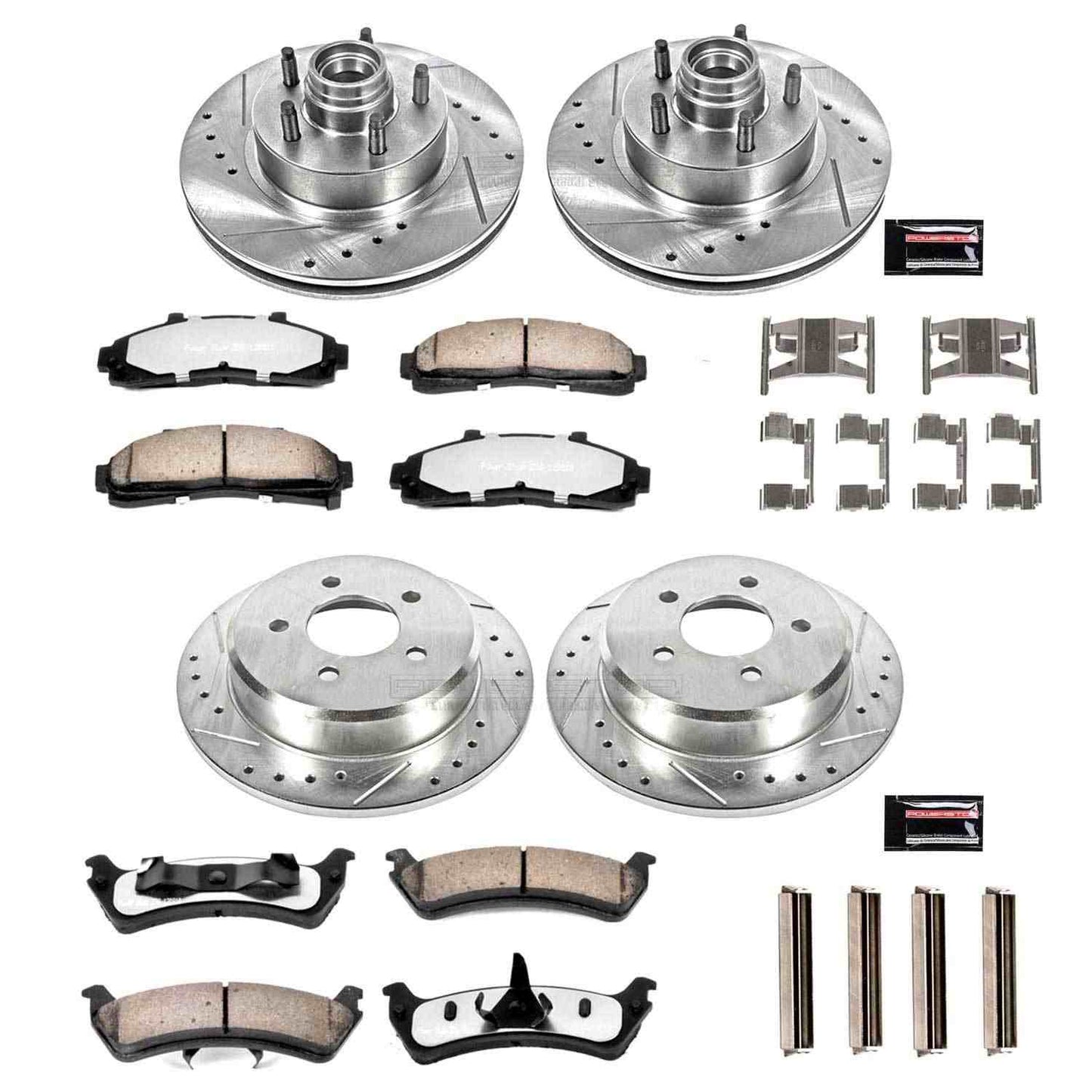 PowerStop Power Stop 95-01 Ford Explorer Front & Rear Z36 Truck & Tow Brake Kit K1855-36