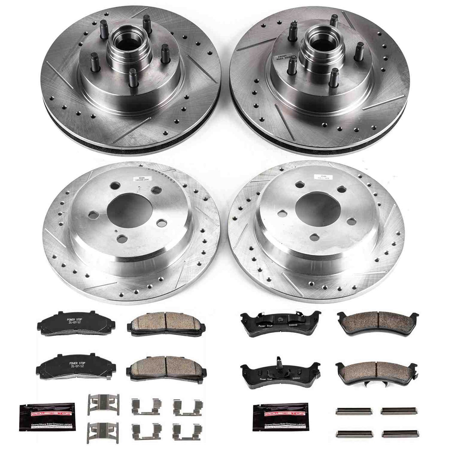 PowerStop Power Stop 95-01 Ford Explorer Front & Rear Z23 Evolution Sport Brake Kit K1855