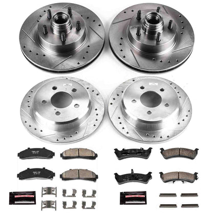 PowerStop Power Stop 95-01 Ford Explorer Front & Rear Z23 Evolution Sport Brake Kit K1855