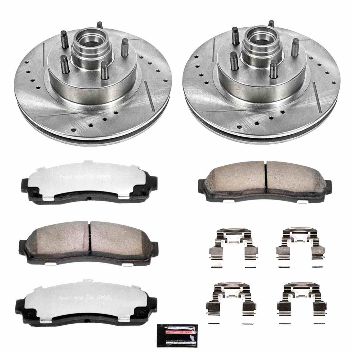 PowerStop Power Stop 03-09 Ford Ranger Front Z36 Truck & Tow Brake Kit K1857-36