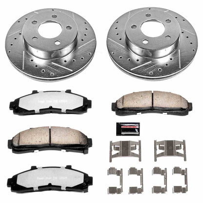 PowerStop Power Stop 95-01 Ford Explorer Front Z36 Truck & Tow Brake Kit K1860-36