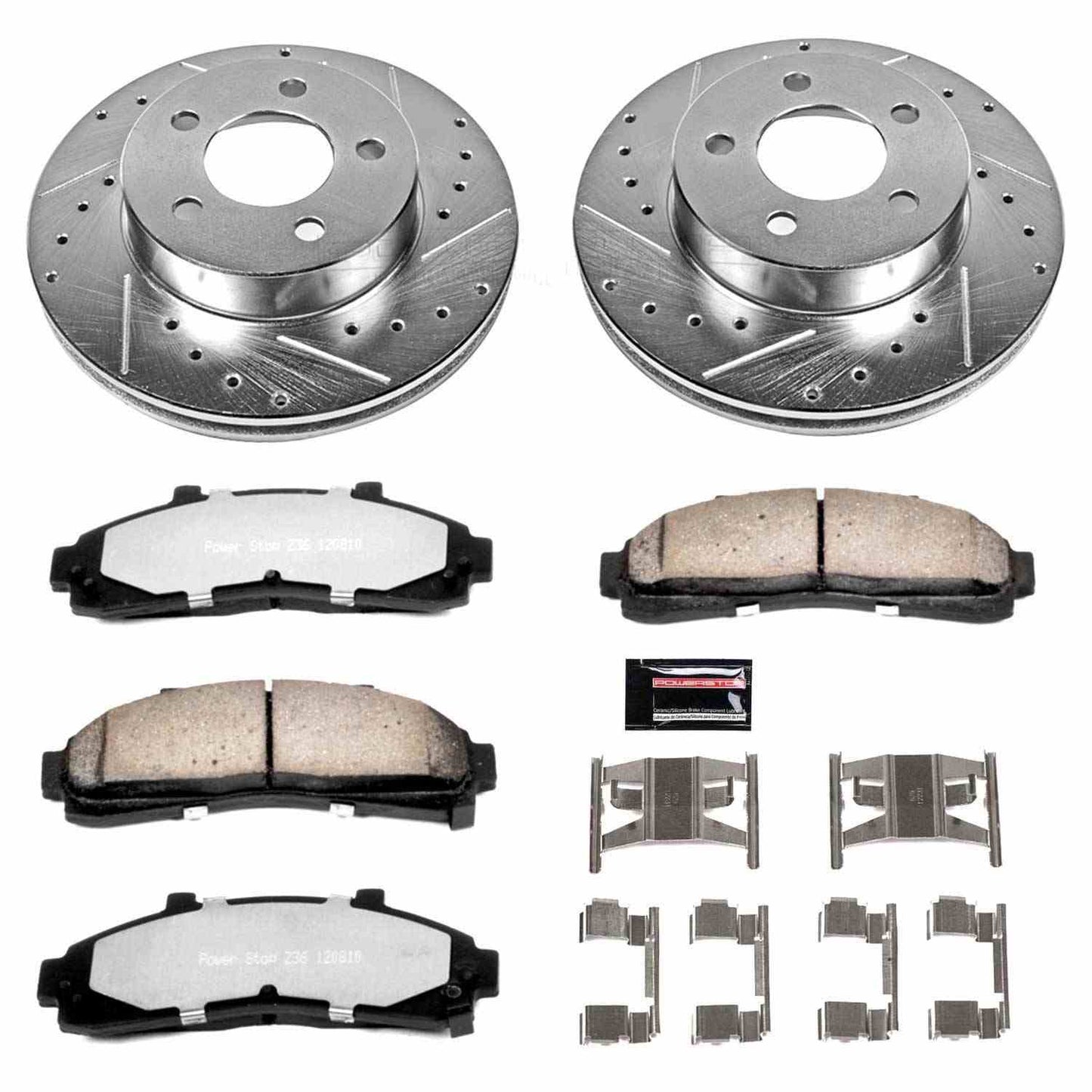 PowerStop Power Stop 95-01 Ford Explorer Front Z36 Truck & Tow Brake Kit K1860-36