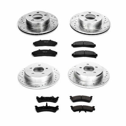 PowerStop Power Stop 95-01 Ford Explorer Front & Rear Z23 Evolution Sport Brake Kit K1861