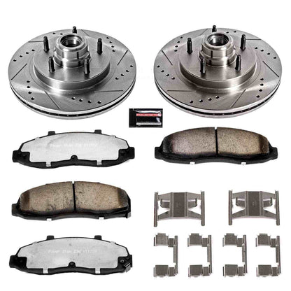 PowerStop Power Stop 97-00 Ford F-150 Front Z36 Truck & Tow Brake Kit K1863-36