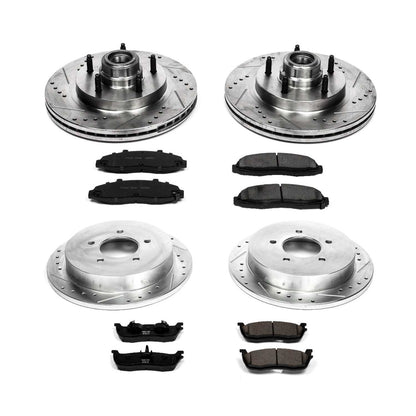 PowerStop Power Stop 99-00 Ford F-150 Front & Rear Z23 Evolution Sport Brake Kit K1864