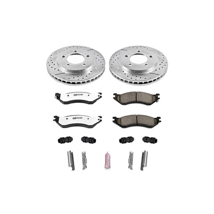 PowerStop Power Stop 97-02 Ford Expedition Front Z36 Truck & Tow Brake Kit K1869-36