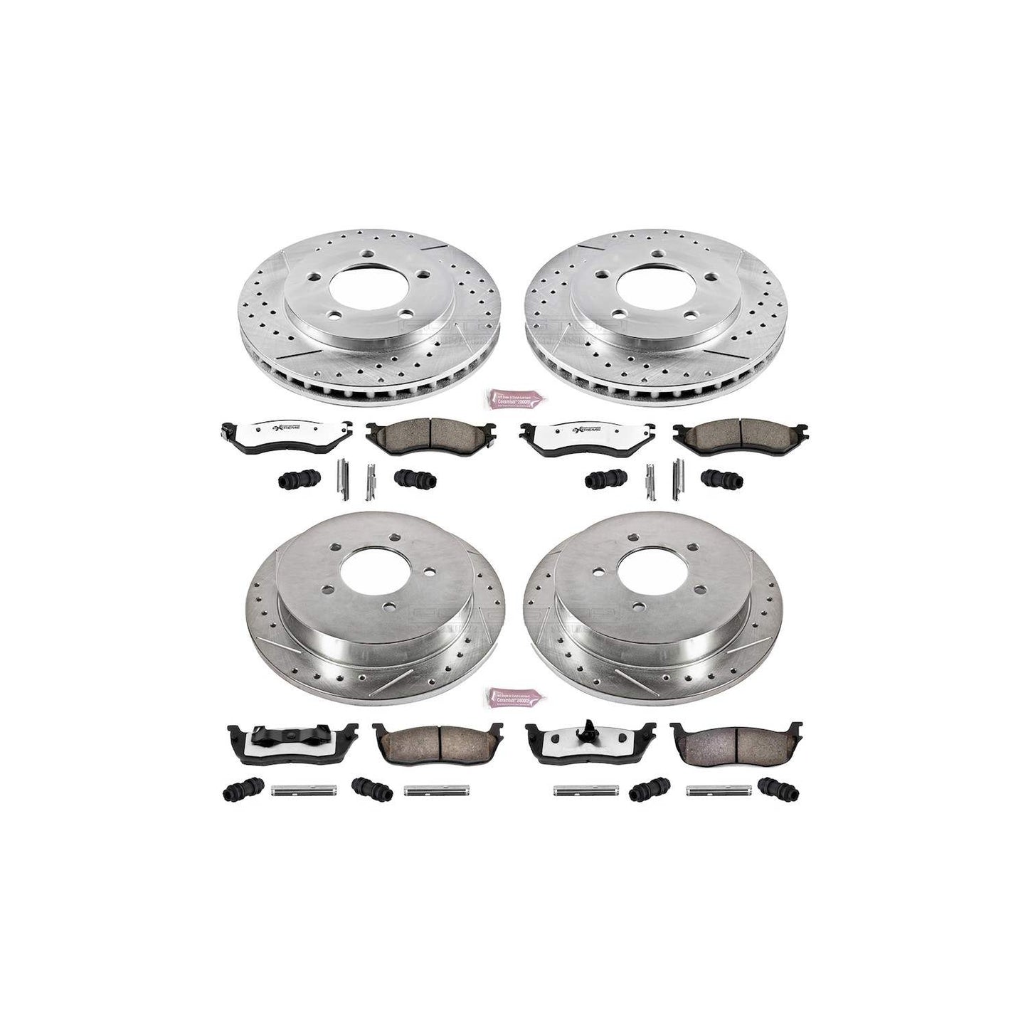 PowerStop Power Stop 97-00 Ford Expedition Front & Rear Z36 Truck & Tow Brake Kit K1870-36