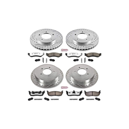 PowerStop Power Stop 97-00 Ford Expedition Front & Rear Z36 Truck & Tow Brake Kit K1870-36