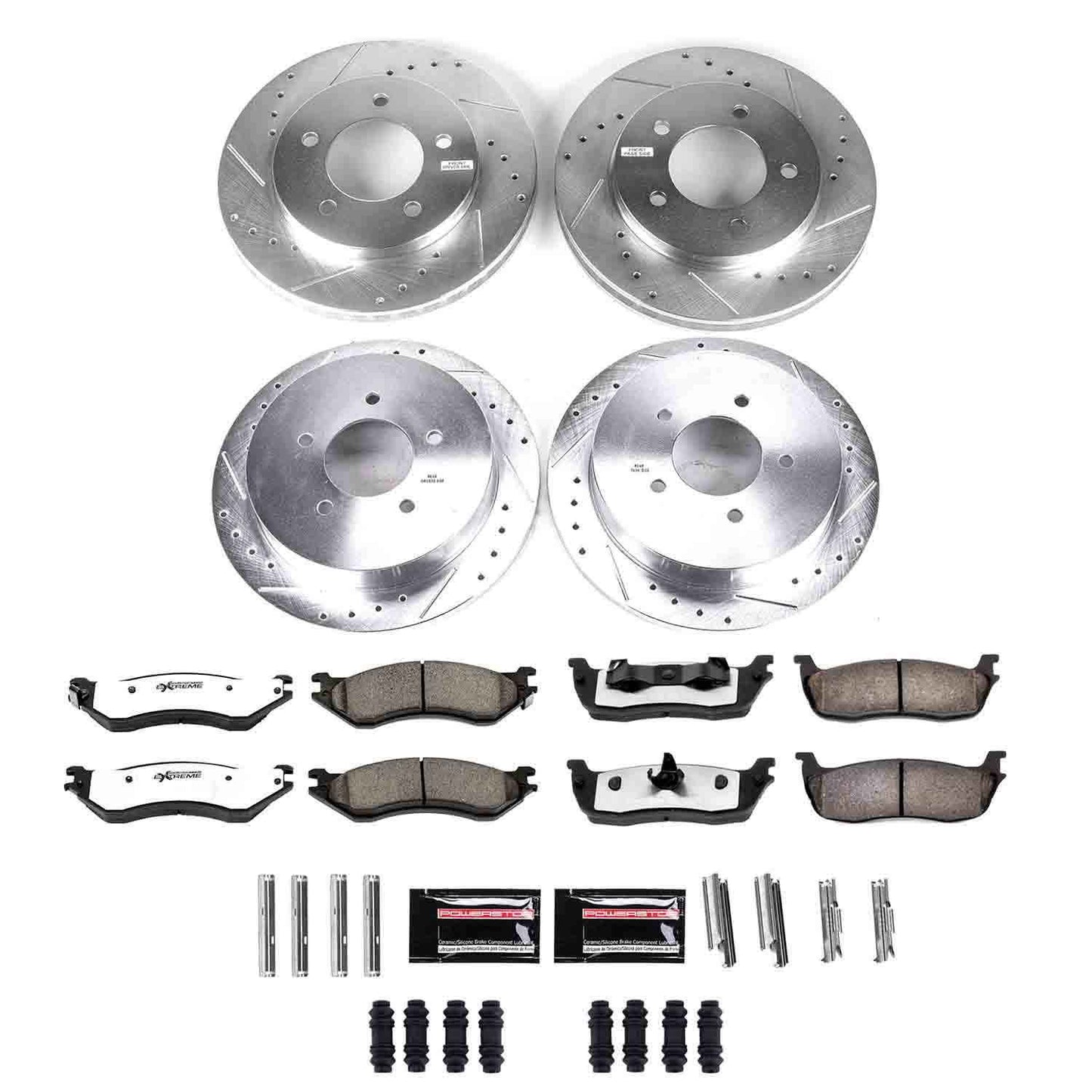 PowerStop Power Stop 97-00 Ford Expedition Front & Rear Z36 Truck & Tow Brake Kit K1870-36