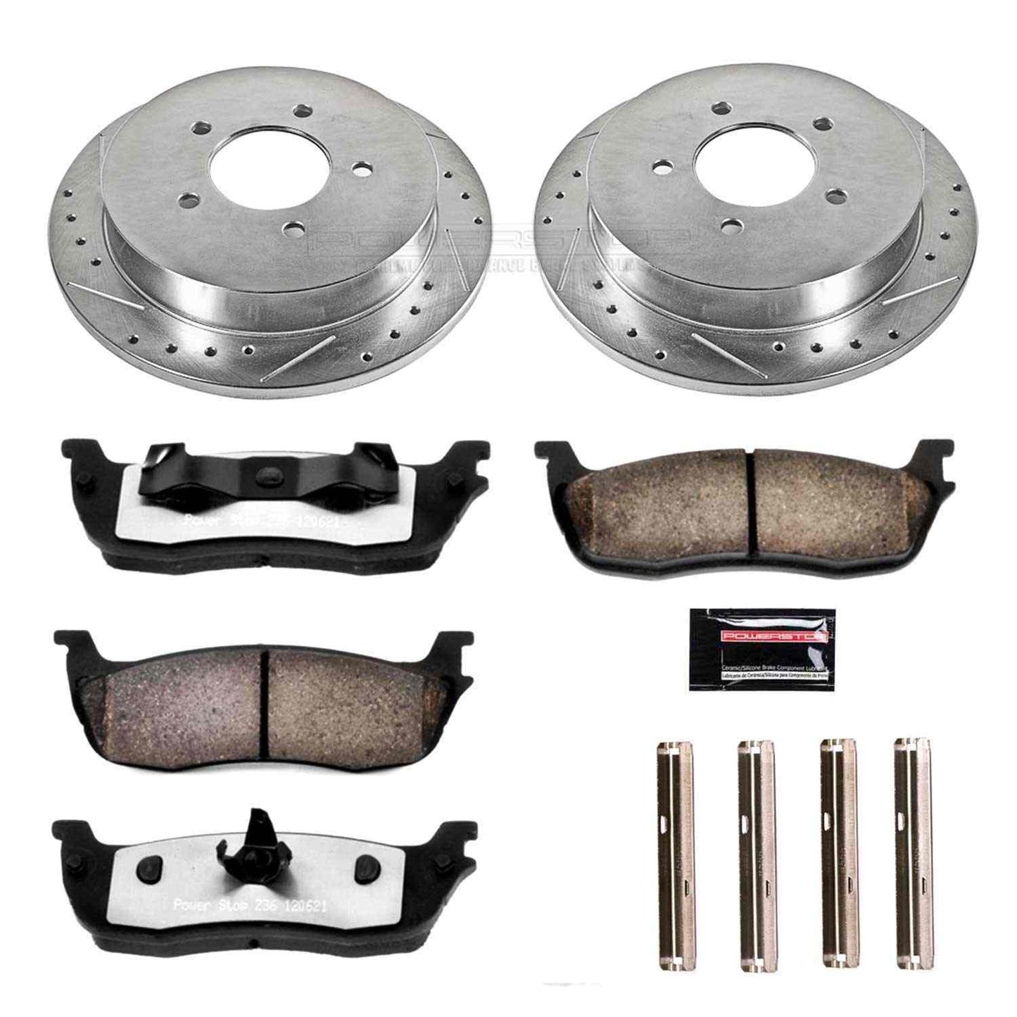 PowerStop Power Stop 97-00 Ford Expedition Rear Z36 Truck & Tow Brake Kit K1872-36