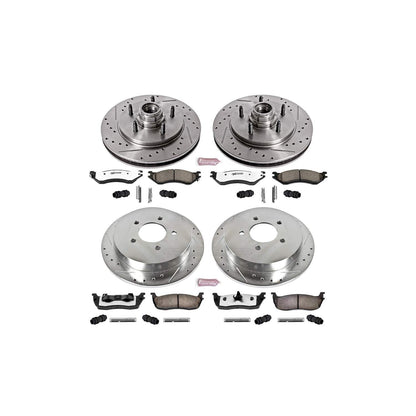 PowerStop Power Stop 97-00 Ford Expedition Front & Rear Z36 Truck & Tow Brake Kit K1880-36