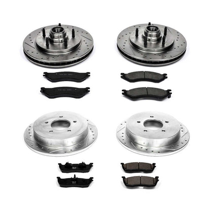 PowerStop Power Stop 97-00 Ford Expedition Front & Rear Z23 Evolution Sport Brake Kit K1880