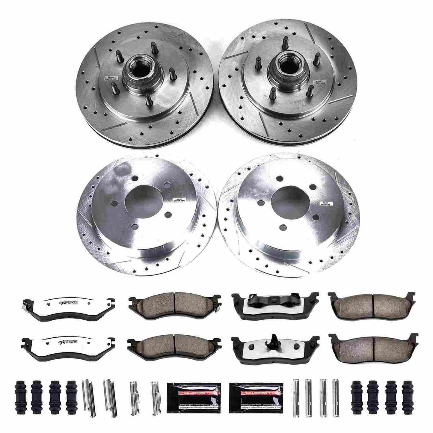 PowerStop Power Stop 99-00 Ford F-150 Front & Rear Z36 Truck & Tow Brake Kit K1881-36