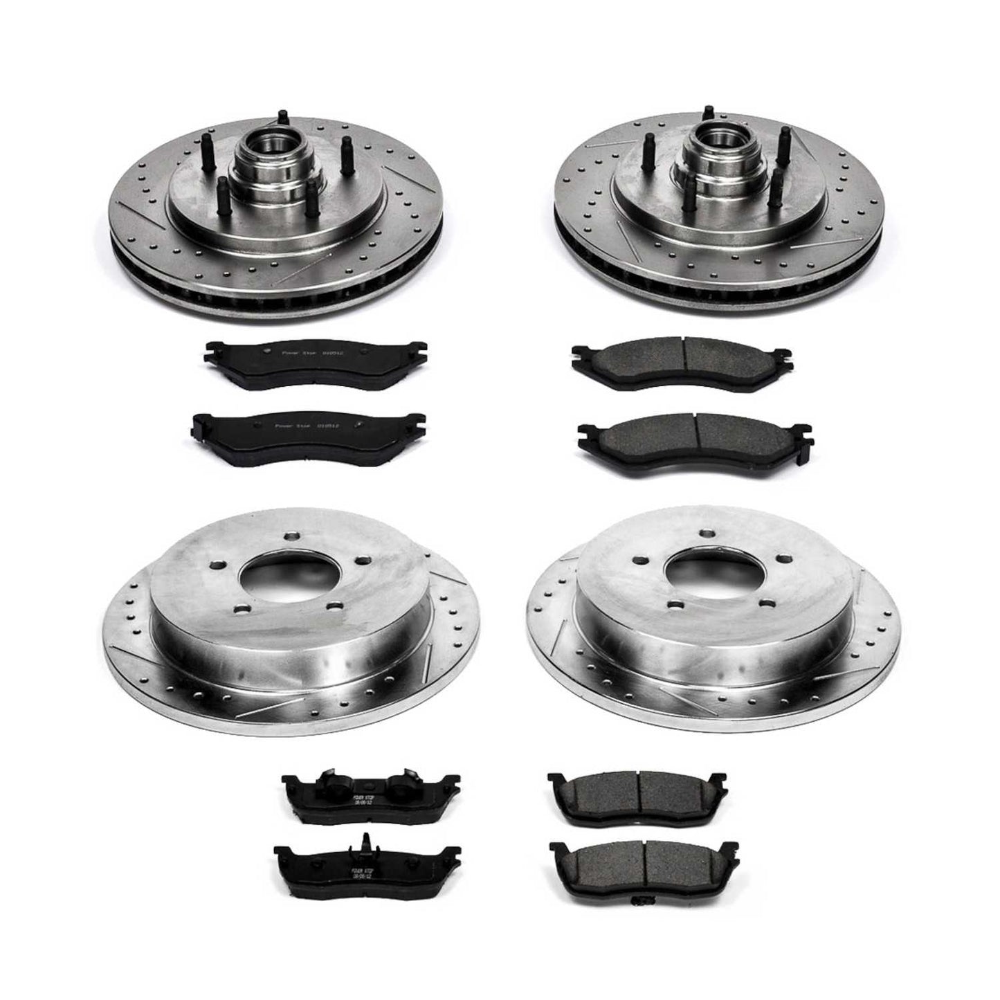 PowerStop Power Stop 99-00 Ford F-150 Front & Rear Z23 Evolution Sport Brake Kit K1881