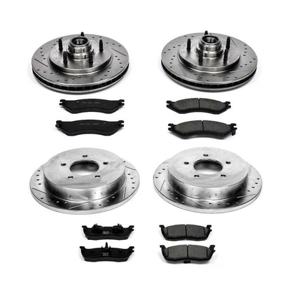 PowerStop Power Stop 99-00 Ford F-150 Front & Rear Z23 Evolution Sport Brake Kit K1881