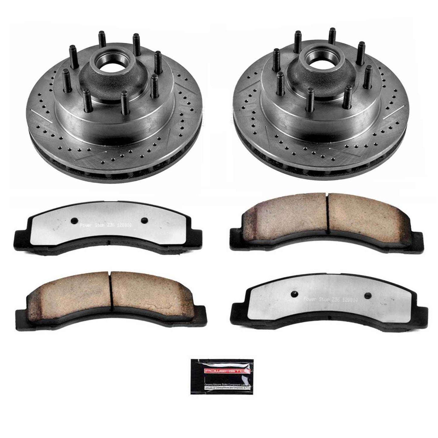 PowerStop Power Stop 99-01 Ford F-250 Super Duty Front Z36 Truck & Tow Brake Kit K1891-36