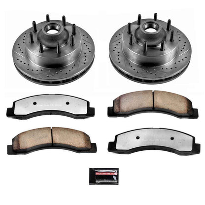 PowerStop Power Stop 99-01 Ford F-250 Super Duty Front Z36 Truck & Tow Brake Kit K1891-36