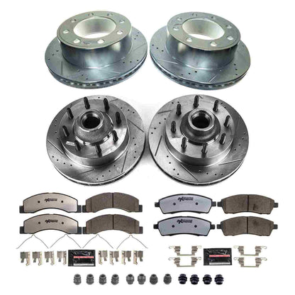 PowerStop Power Stop 99-01 Ford F-250 Super Duty Front & Rear Z36 Truck & Tow Brake Kit K1892-36
