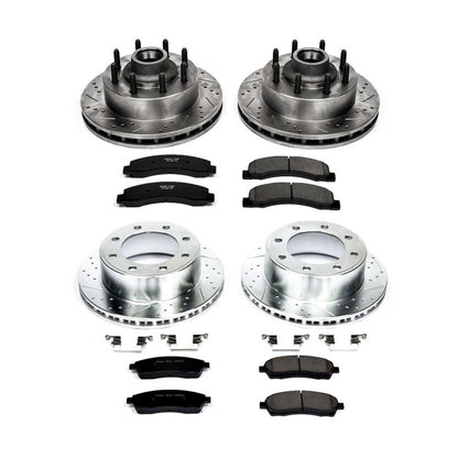 PowerStop Power Stop 99-01 Ford F-250 Super Duty Front & Rear Z23 Evolution Sport Brake Kit K1892