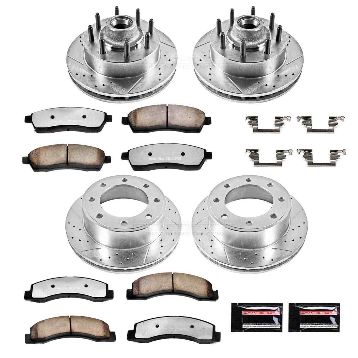 PowerStop Power Stop 00-02 Ford Excursion Front & Rear Z36 Truck & Tow Brake Kit K1894-36