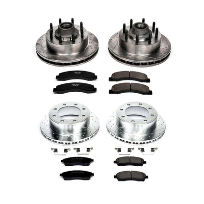 PowerStop Power Stop 00-02 Ford Excursion Front & Rear Z23 Evolution Sport Brake Kit K1894