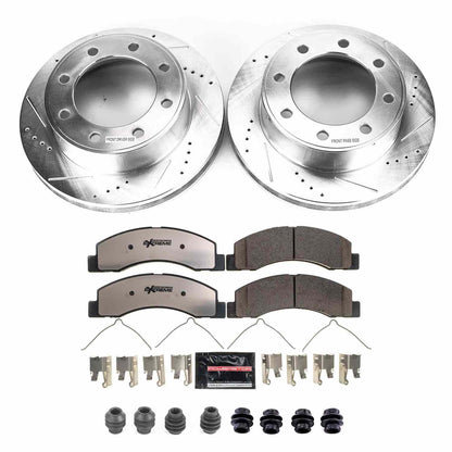 PowerStop Power Stop 00-05 Ford Excursion Front Z36 Truck & Tow Brake Kit K1905-36