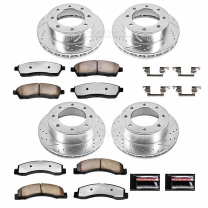 PowerStop Power Stop 00-05 Ford Excursion Front & Rear Z36 Truck & Tow Brake Kit K1906-36