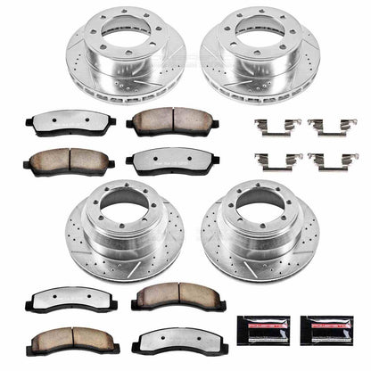 PowerStop Power Stop 99-04 Ford F-350 Super Duty Front & Rear Z36 Truck & Tow Brake Kit K1907-36