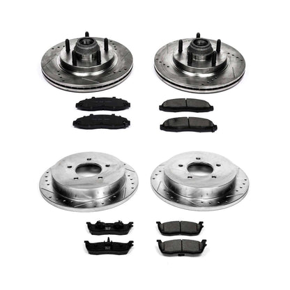 PowerStop Power Stop 00-03 Ford F-150 Front & Rear Z23 Evolution Sport Brake Kit K1915