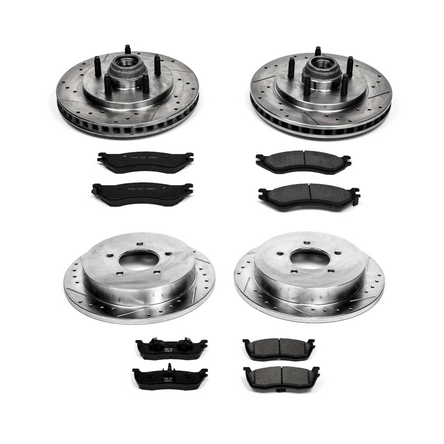 PowerStop Power Stop 00-02 Ford Expedition Front & Rear Z23 Evolution Sport Brake Kit K1919